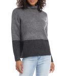 Karen Kane Color Blocked Turtleneck Sweater by Vanessa Jane
