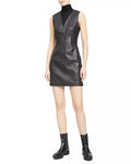 Theory Urba Leather Sheath Dress, Size 10 by Vanessa Jane