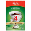 Melitta 4 Super Premium Cone Coffee Filters, White