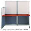 Bush Office in an Hour Collection Straight Workstation, 64.5" x 32.25" x 63", Hansen Cherry, (Box 2 of 2)