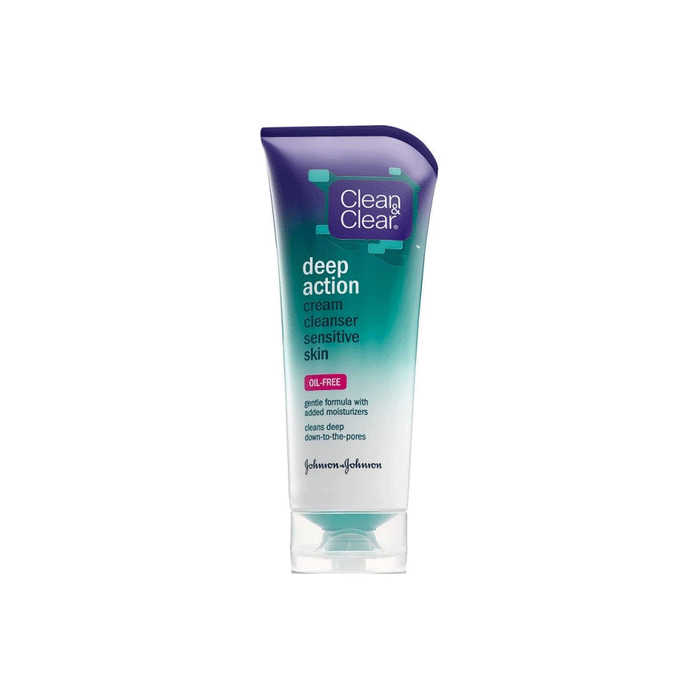 Clean & Clear Deep Action Cream Facial Cleanser For Sensitive Skin, 6.5 Fl Oz by Pasteur Pharmacy
