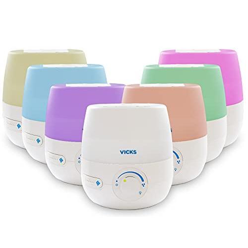 Vicks 0.6 Gallon Natural Care Cool Mist Ultrasonic Humidifier 200 Sq Ft White VUL530 by Pasteur Pharmacy