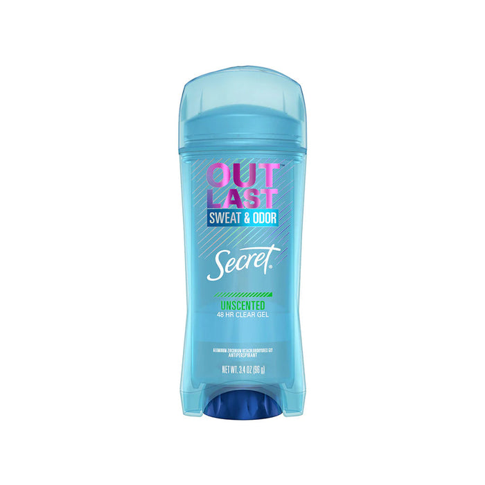 Secret Outlast Clear Gel Antiperspirant & Deodorant For Women Unscented - 2.6oz by Pasteur Pharmacy