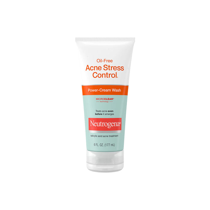 Neutrogena Oil Free Acne Stress Control Power Cream Face Wash 6 Fl. Oz by Pasteur Pharmacy
