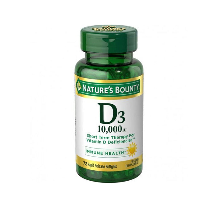 Nature's Bounty Vitamin D3, Immune Health, 250 Mcg, Rapid Release Softgels by Pasteur Pharmacy