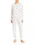Aqua Womens Sleep Brushed Thermal Lounge Set by Vanessa Jane