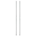 Alera Stackable Posts For Wire Shelving, 36" High, Silver, 4/Pack