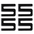 Alera Wire Shelving S Hooks, Metal, Black, 4 Hooks/Pack