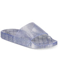 I.n.c. Glitter Jelly Pool Slides, Silver Glitter by Vanessa Jane
