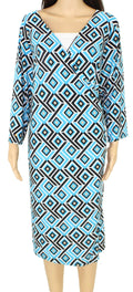 INC Womens Plus Ruched Printed Sheath Dress by Vanessa Jane