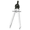 Chartpak Masterbow Compass, 10" Maximum Diameter, Steel, Chrome