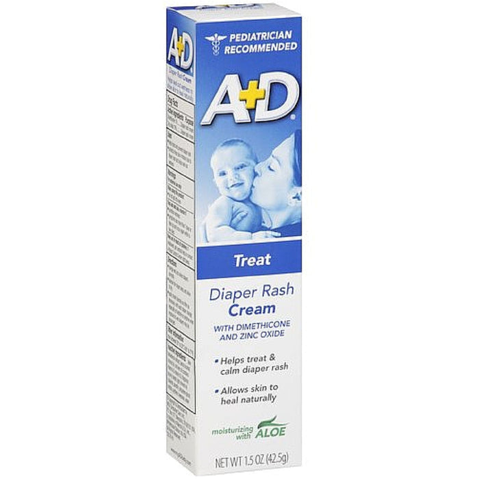 A+D Diaper Rash Cream, Treat, With Dimethicone And Zinc Oxide by Pasteur Pharmacy
