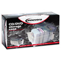 Innovera CD/DVD Storage Case, Holds 150 Discs, Clear/Smoke