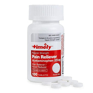 Timely by Time Cap Labs Regular Strength Pain Relief – Acetaminophen 325 mg by Pasteur Pharmacy