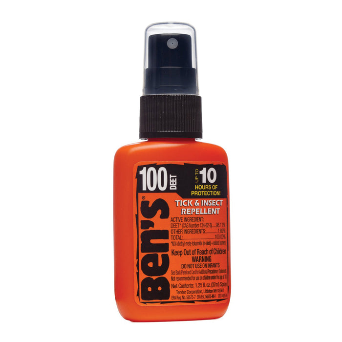Ben's 100 DEET Tick & Insect Repellent - 1.25 oz Pump Spray - Max Formula by Pasteur Pharmacy