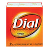 Dial Antibacterial Deodorant Bar Soap, Gold, 4 Ounce, 3 Bars