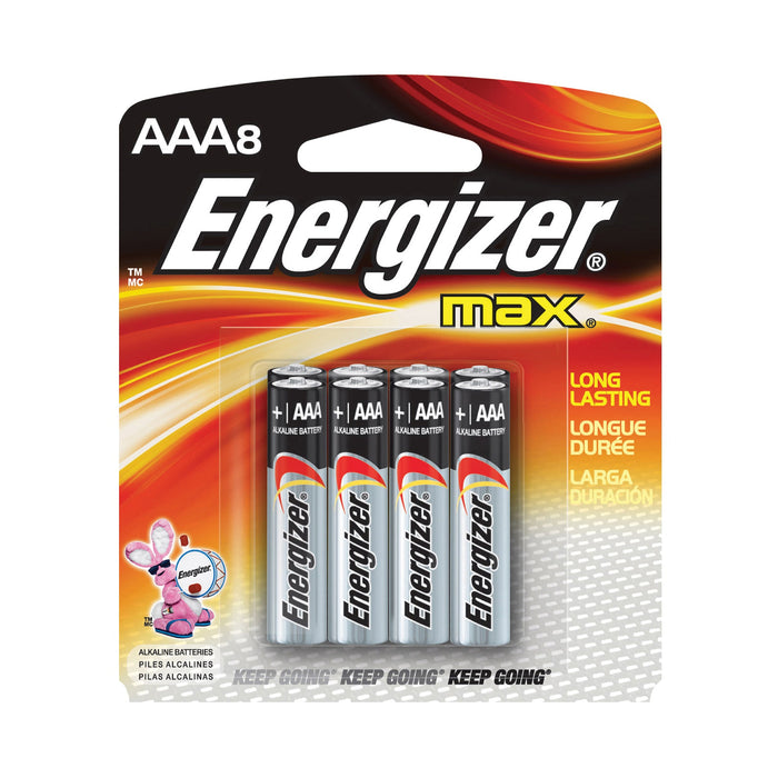 Energizer Max 8 Pack Aaa 1.5 V Alkaline Batteries by Pasteur Pharmacy