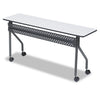 Iceberg OfficeWorks Mobile Training Table, Rectangular, 60w x 18d x 29h, Gray/Charcoal