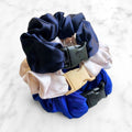 Winter Wonderland Bundle - 3-Pack Hanukkah Holiday Buckle Scrunchies - No Snagging, No Tangles by Buckle Scrunchies by RE.STATEMENT