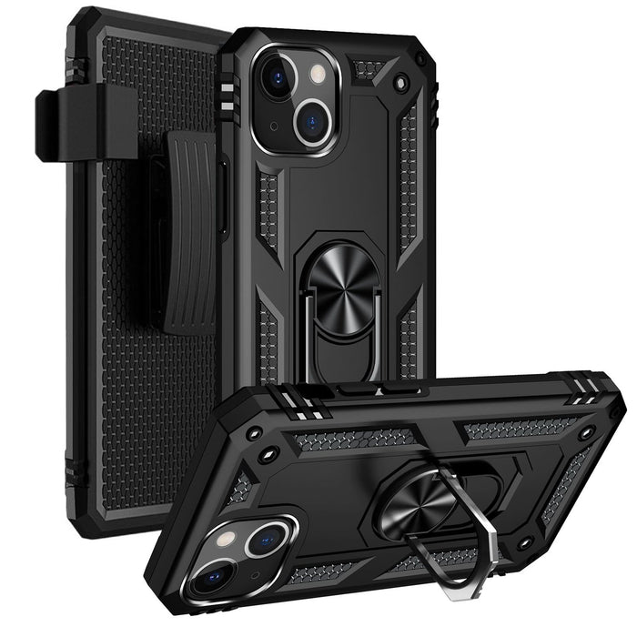 Raider Series Kickstand Case with Belt Clip - iPhone 13 Mini by Zerodamage Sahara Case LLC