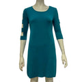 Jm Collection Petite Lattice-Sleeve Shift Dress, Size PM by Vanessa Jane