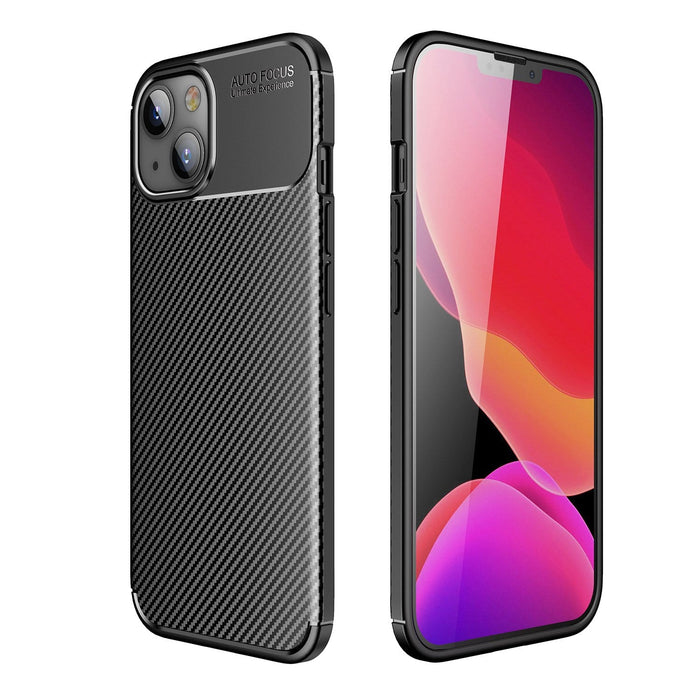 Venture Series Carbon-Fiber Style Case - iPhone 14 & iPhone 13 by Zerodamage Sahara Case LLC