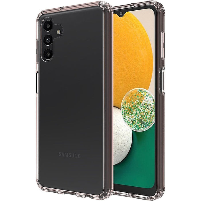 Hybrid-Flex Hard Shell Case for Samsung Galaxy A13 5G - Clear/Rose Gold by Zerodamage Sahara Case LLC