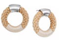 Alfani Silver-Tone Braided Rope Doorknocker Drop Earrings by Vanessa Jane
