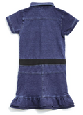 Guess Girls Short Sleeve Demim Dress, Blue, Size 12 by Vanessa Jane