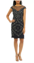 Adrianna Papell Womens Beaded Illusion Yoke Dress, Size 4 by Vanessa Jane