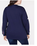 Mighty Fine Trendy Plus Size Cotton Rocket-Print T-Shirt, Size 2X by Vanessa Jane