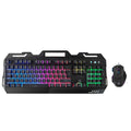 Wired Gaming Keyboard & Mouse Combo - Anti-Ghosting Multi-Key, 7-RGB Backlights by Zerodamage Sahara Case LLC