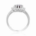 Alexandrite Halo Heart Ring by Fine Color Jewels