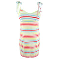 Miken Womens Striped Tie-Shoulder Tank-Dress Swim Cover-Up, Size Medium by Vanessa Jane