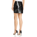 Sunset and Spring Womens Patent Bow Mini Skirt, Black, Size XS by Vanessa Jane