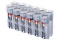 12 AA Pack Battery Caddy (Clear) by Storacell