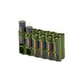 12 AA Pack Battery Caddy (Military Green) by Storacell