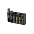12 AA Pack Battery Caddy (Tuxedo Black) by Storacell