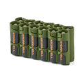 12 AA Pack Battery Caddy (Military Green) by Storacell