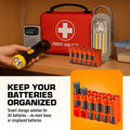 12 AA Pack Battery Caddy (Orange) by Storacell