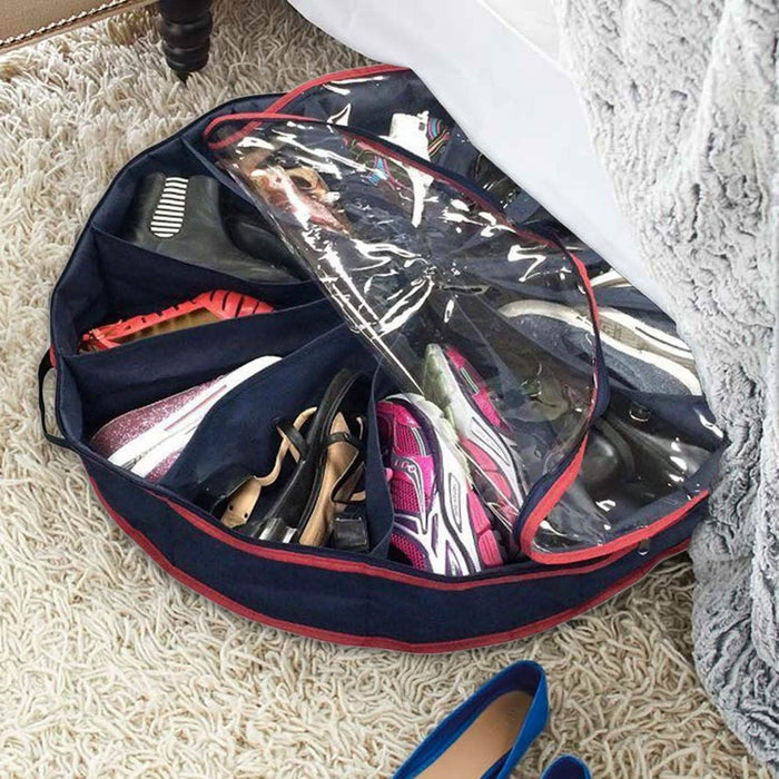 12-Compartment Round Shoe Organizer by DailySale
