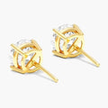 1/2 Ct TW Real Natural Round-Cut Diamond Solitaire 14K Gold Stud Earrings by DailySale