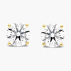 1/2 Ct TW Real Natural Round-Cut Diamond Solitaire 14K Gold Stud Earrings