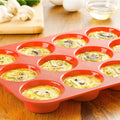 12 Cup Non-Stick Cupcakes Muffin Baking Pan Silicone Mold by DailySale