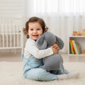 12" Elephant Plush Toy | Ultra-Soft Sensory Stuffed Animal | Nursery Keepsake by ozznekshoes