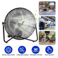 12" Floor Fan Copper Motor High-Velocity with 3 Adjustable Speeds by DailySale