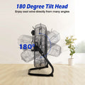 12" Floor Fan Copper Motor High-Velocity with 3 Adjustable Speeds by DailySale
