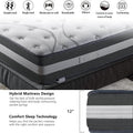 12" Hybrid Pocket Spring Mattress by DailySale
