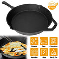 12 Inch Pre-Seasoned Cast Iron Skillet Oven Safe Cookware by DailySale
