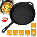 12 Inch Pre-Seasoned Cast Iron Skillet Oven Safe Cookware by DailySale
